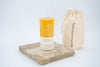 Small Octagon Spiral Beeswax Candle - 70 hour burn