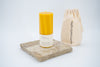 Medium Octagon Spiral Beeswax Candle - 80 hour burn