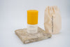 Large Round Beeswax Pillar Candle - 90 hour burn